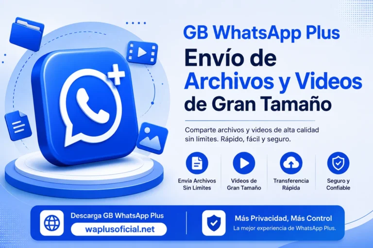 WhatsApp Plus Envio de Archivos y Videos de Grann Tamanho