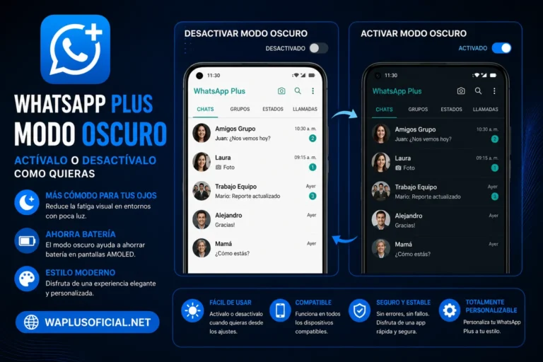 WhatsApp Plus Modo Oscuro